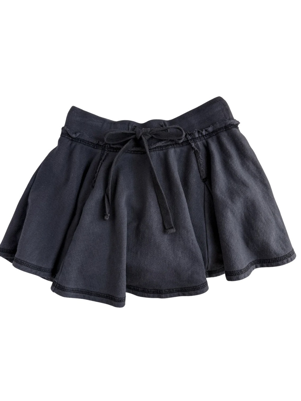 Out From Under Skort Womens XS Black Sweatshirt Mini Skirt Shorts Casual